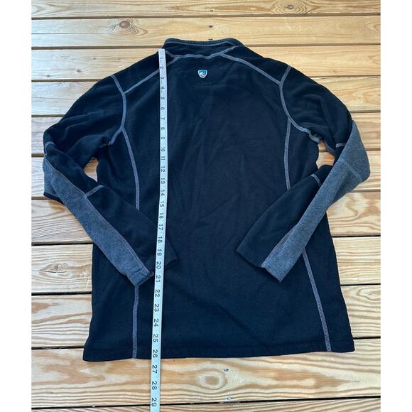 Kuhl Kashmira Pullover 1/4 Zip Jacket Size Small Men’s Black Long Sleeve - Picture 5 of 7